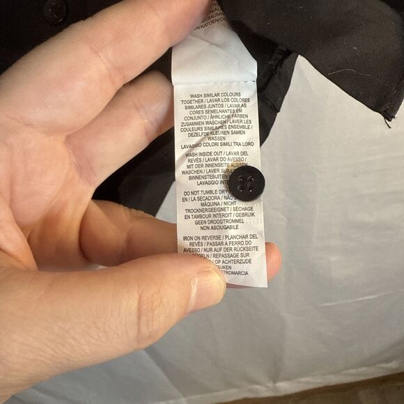 Men’s Primark Black Short Sleeve Button Down Shirt Size Large NWT - Picture 9 of 12